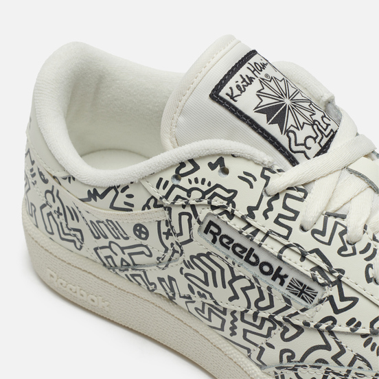 Кроссовки Reebok x Keith Haring Club C Chalk/Pure Grey/Chalk