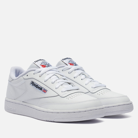 фото Кроссовки reebok club c 85, цвет белый, размер 35 eu