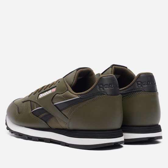 Мужские кроссовки Reebok Classic Leather Army Green/Core Black/White