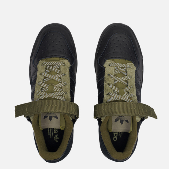 Мужские кроссовки adidas Originals Forum Low Core Black/Focus Olive/Gum