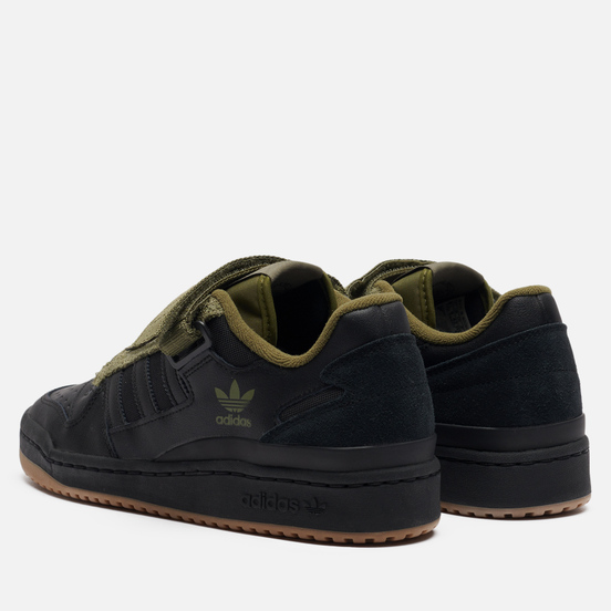 Мужские кроссовки adidas Originals Forum Low Core Black/Focus Olive/Gum