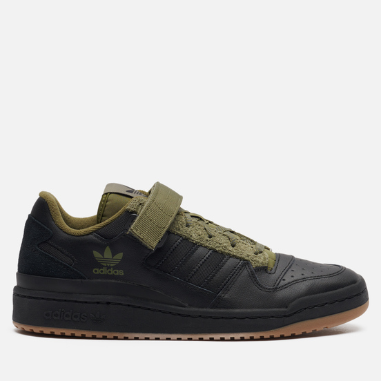 Мужские кроссовки adidas Originals Forum Low Core Black/Focus Olive/Gum