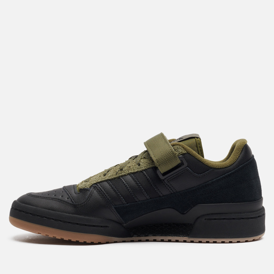 Мужские кроссовки adidas Originals Forum Low Core Black/Focus Olive/Gum