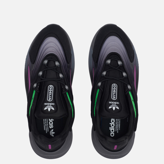 Кроссовки adidas Originals Ozelia Core Black/Screaming Green/Grey Four
