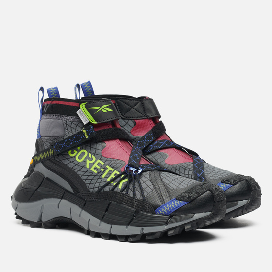 Мужские кроссовки Reebok Zig Kinetica II Edge Gore-Tex Core Black/Pure Grey/Punch Berry