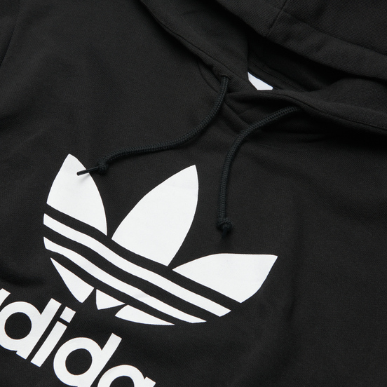 Мужская толстовка adidas Originals Adicolor Trefoil Hoodie Black/White