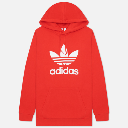 Мужская толстовка adidas Originals Adicolor Trefoil Hoodie, цвет красный, размер S