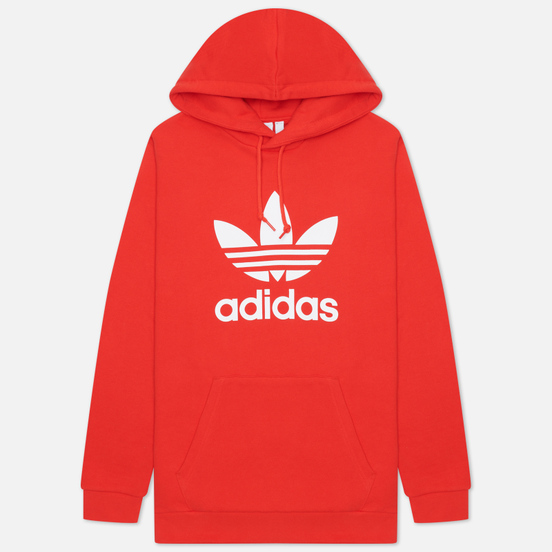 Мужская толстовка adidas Originals Adicolor Trefoil Hoodie Red/White