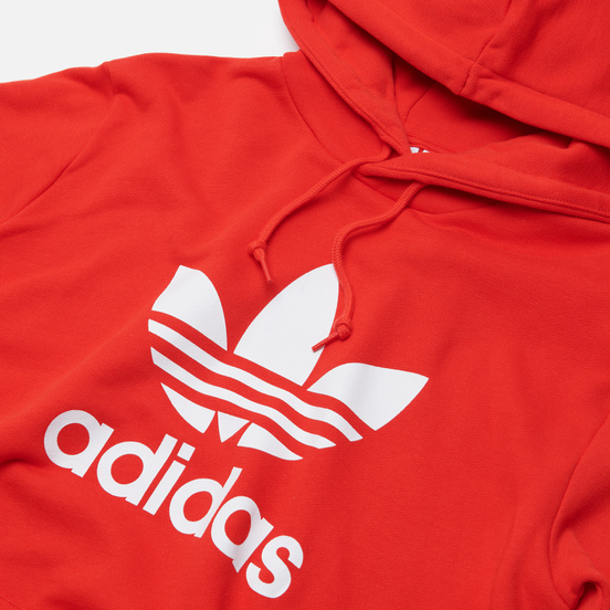 Мужская толстовка adidas Originals Adicolor Trefoil Hoodie Red/White