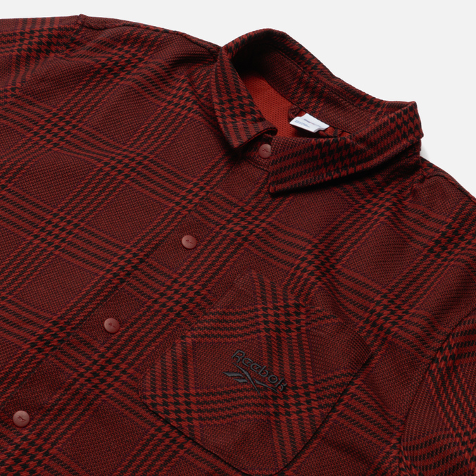 Мужская рубашка Reebok, цвет красный, размер S H06928 Classic Flannel - фото 2