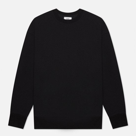 Мужская толстовка Y-3 3 Stripe Terry Crew Neck Black