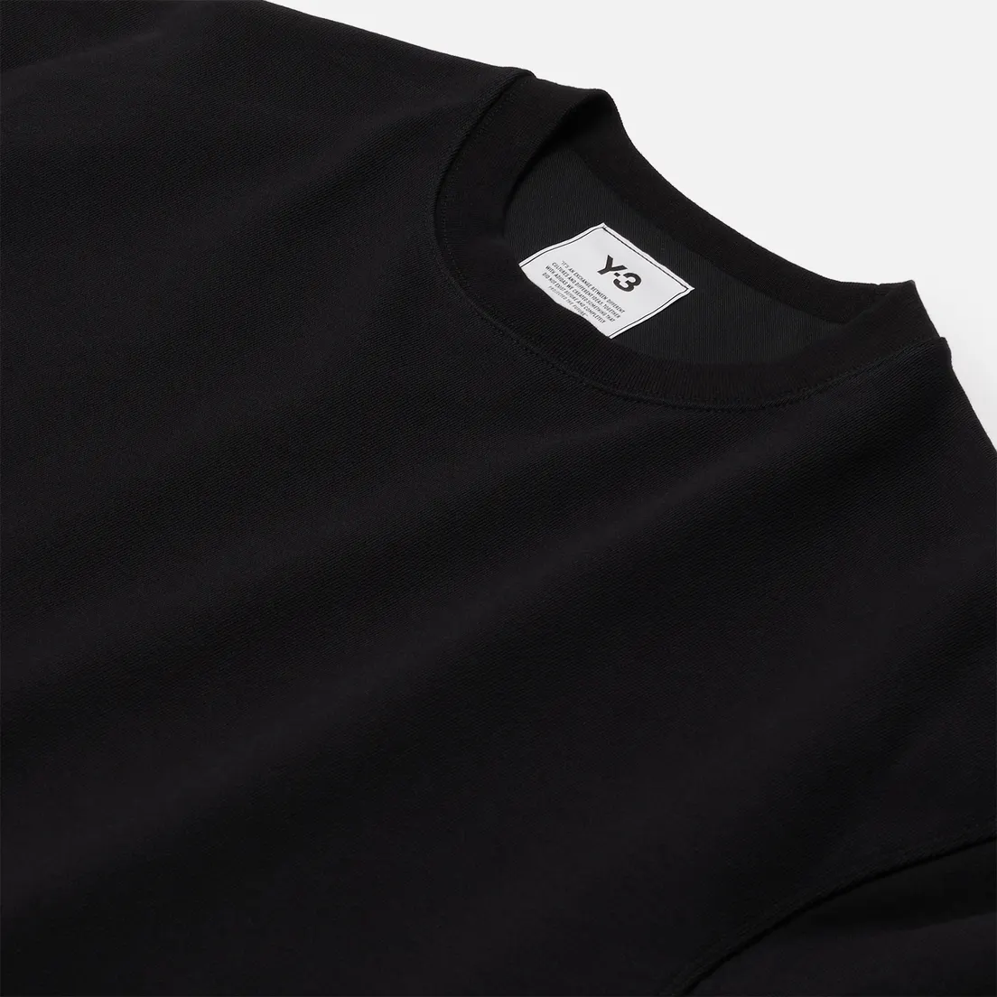 Y-3 Мужская толстовка 3 Stripe Terry Crew Neck