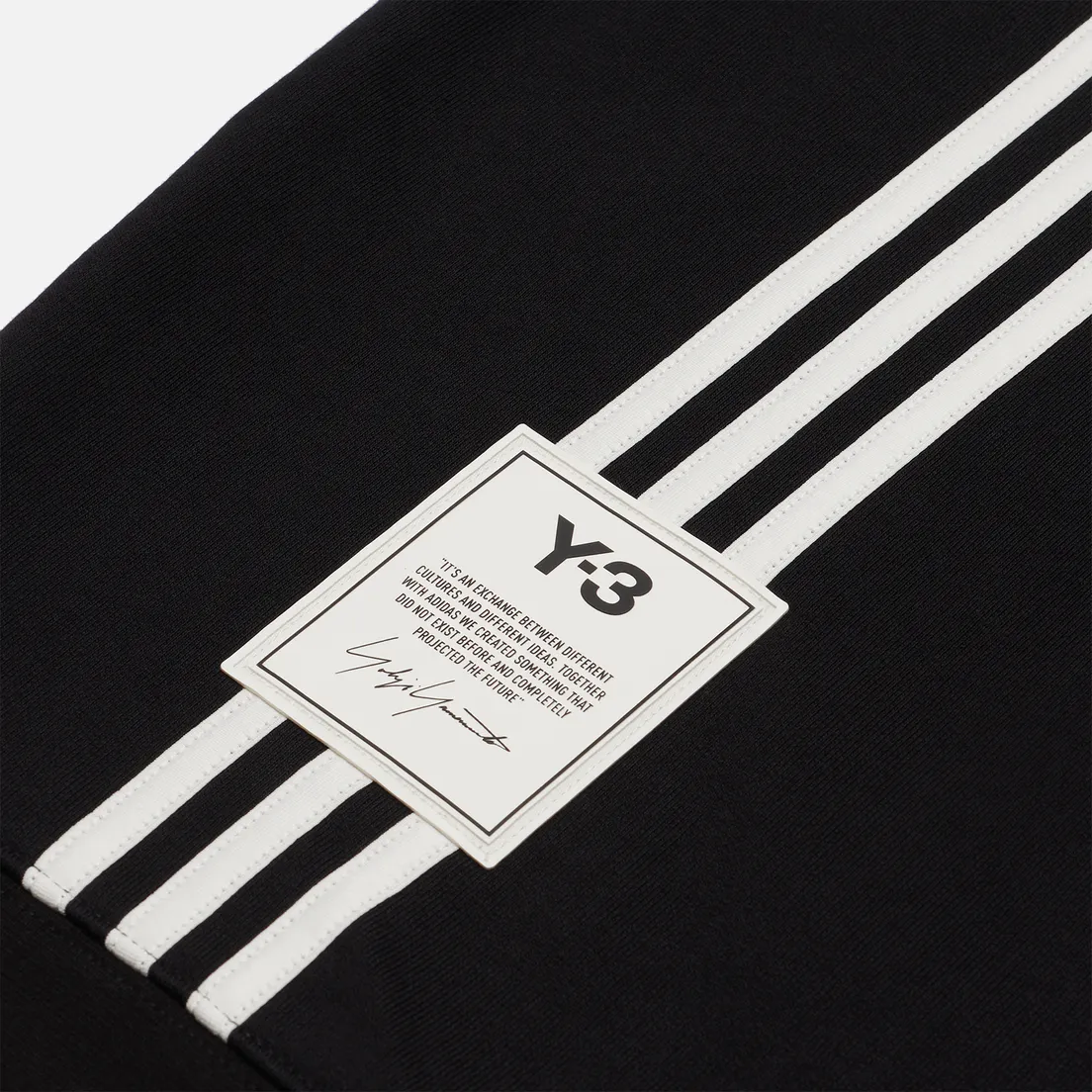 Y-3 Мужская толстовка 3 Stripe Terry Crew Neck