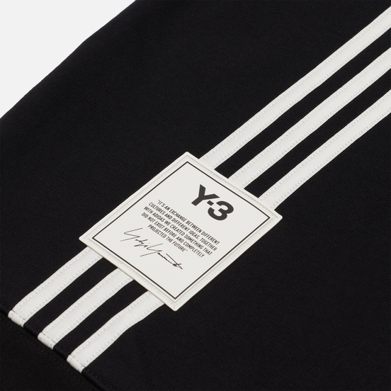 Мужская толстовка Y-3 3 Stripe Terry Crew Neck Black