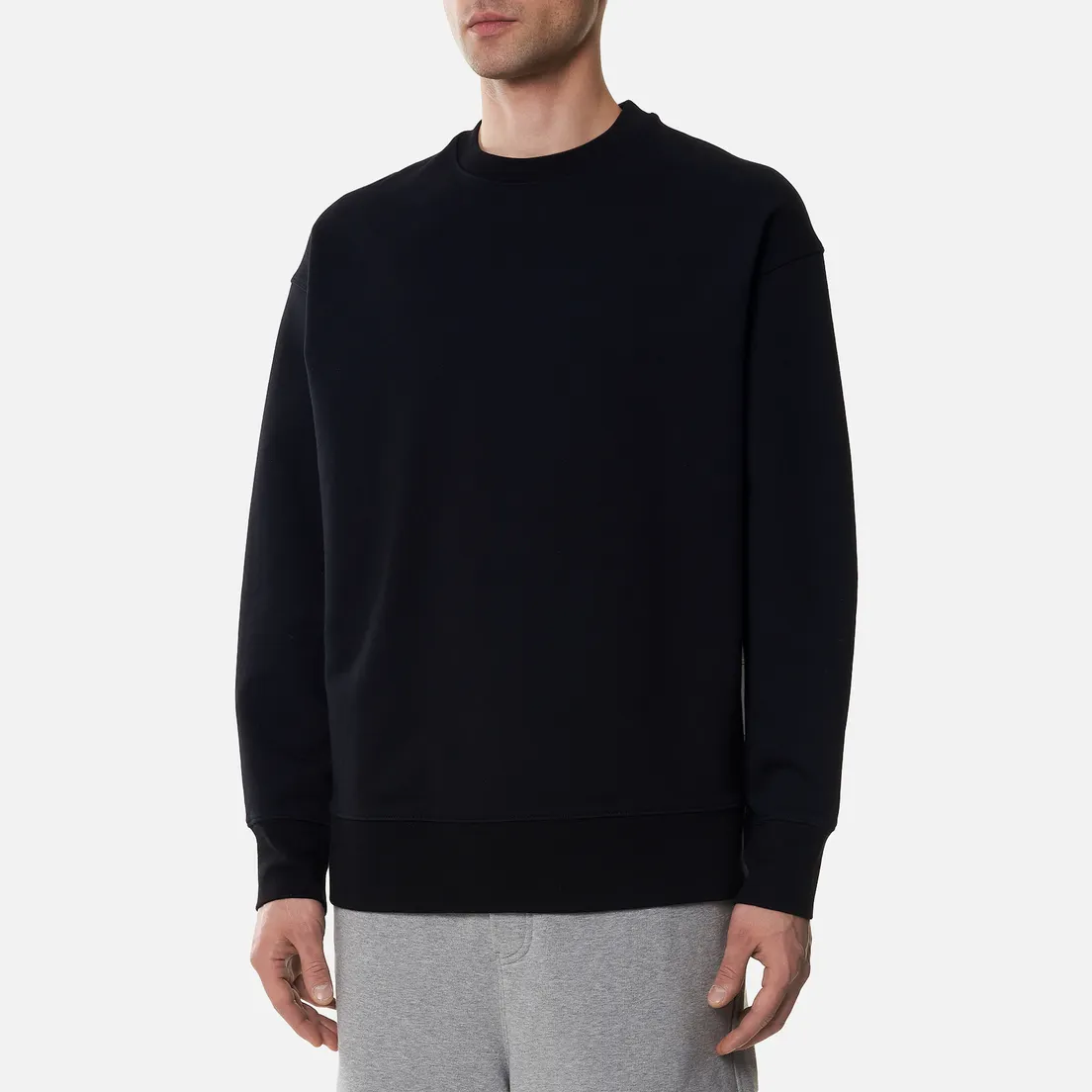 Y-3 Мужская толстовка 3 Stripe Terry Crew Neck