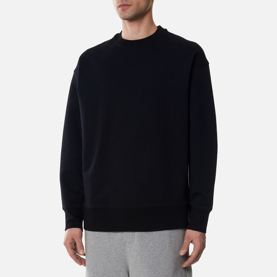 Мужская толстовка Y-3 3 Stripe Terry Crew Neck Black