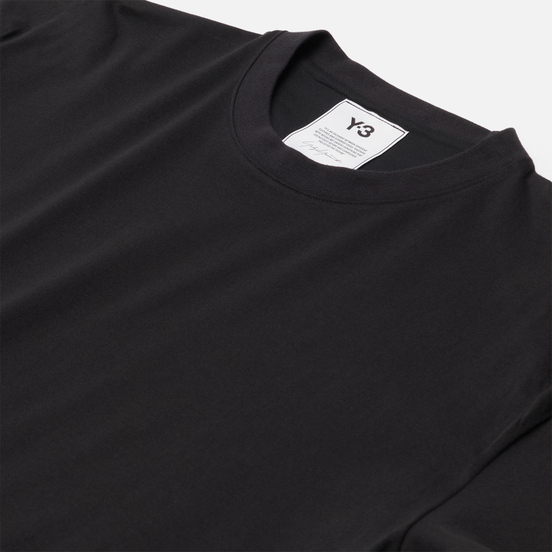 Мужская футболка Y-3 3 Stripe Crew Neck Black