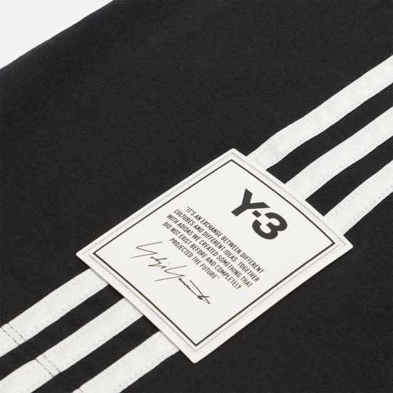 Мужская футболка Y-3 3 Stripe Crew Neck Black