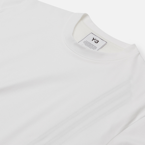 Мужская футболка Y-3 3 Stripe Crew Neck Core White