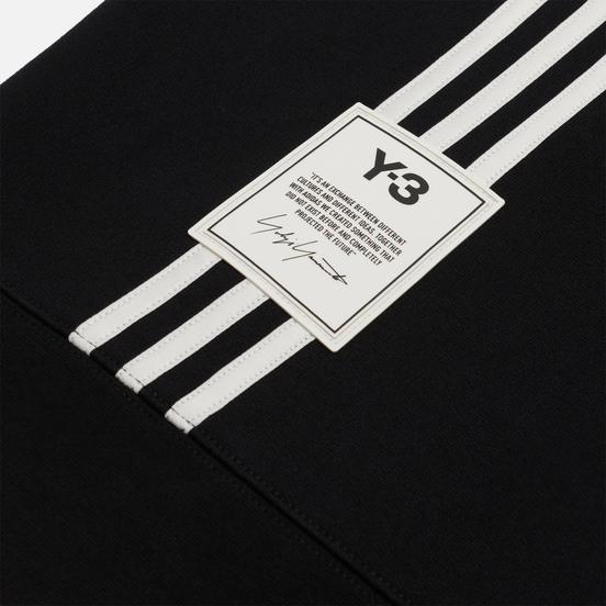 Мужская толстовка Y-3 3 Stripe Terry Hoodie Black