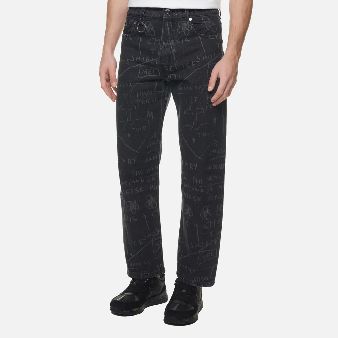 Etudes Мужские джинсы x Jean-Michel Basquiat Side Cheese Popcorn Denim