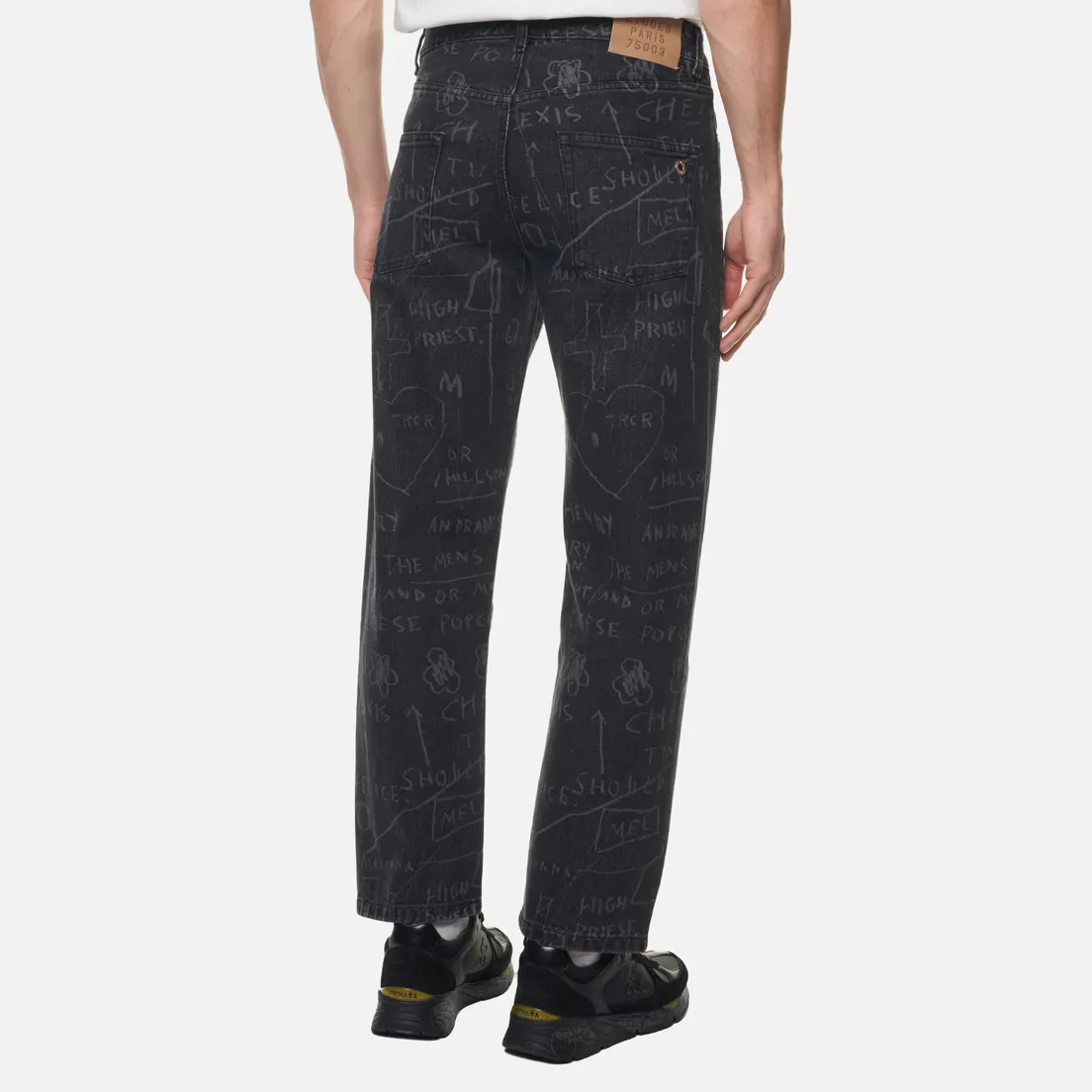 Etudes Мужские джинсы x Jean-Michel Basquiat Side Cheese Popcorn Denim