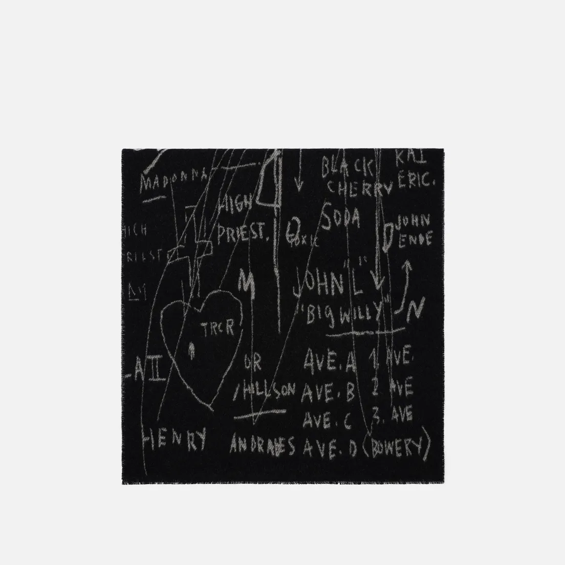 Etudes Шарф x Jean-Michel Basquiat Orchid Cheese Popcorn
