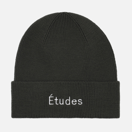 фото Шапка etudes beanie etudes, цвет зелёный