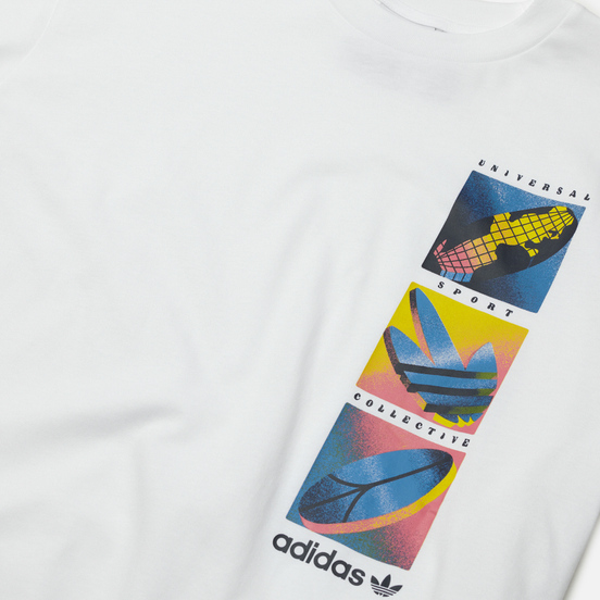 Мужской лонгслив adidas Originals Summer Icons White