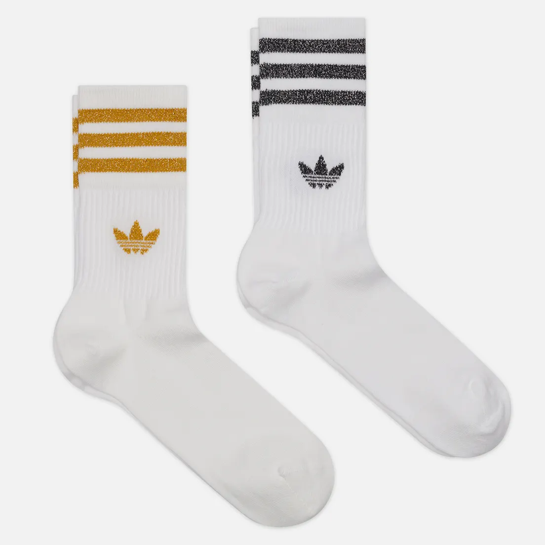 adidas Originals Комплект носков 2-Pack Mid Cut Glitter Crew