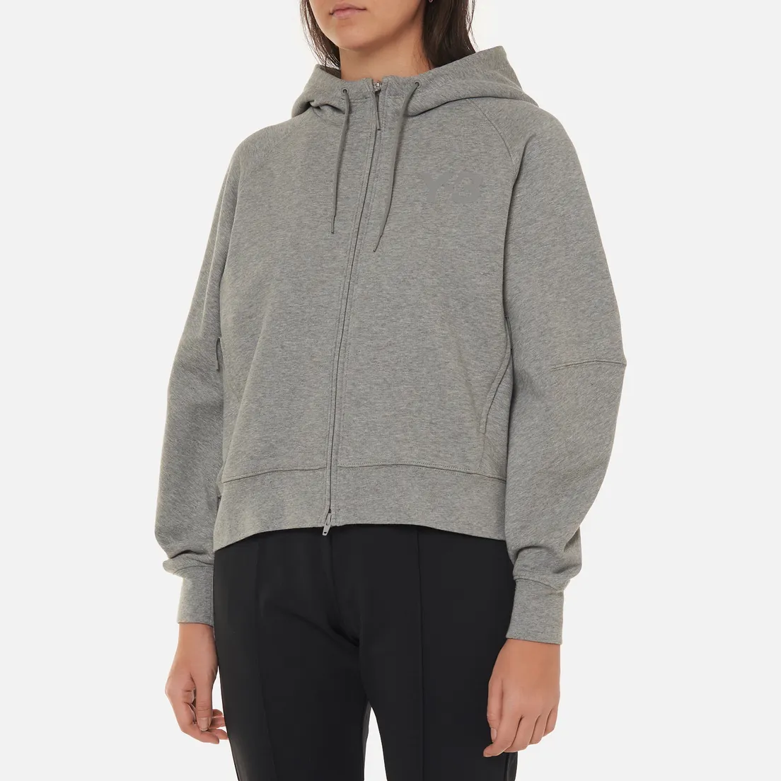 Y-3 Женская толстовка Classic Logo Full Zip-Hoodie
