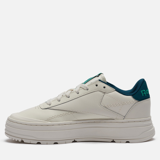 Женские кроссовки Reebok Club C Double GEO Chalk/Midnight Pine/Future Teal