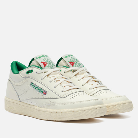 фото Мужские кроссовки reebok club c mid ii vintage, цвет бежевый, размер 36.5 eu