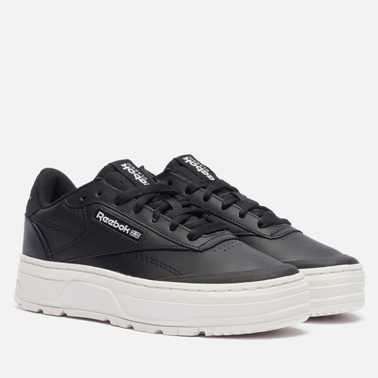 Женские кроссовки Reebok Club C Double GEO Core Black/Core Black/Chalk