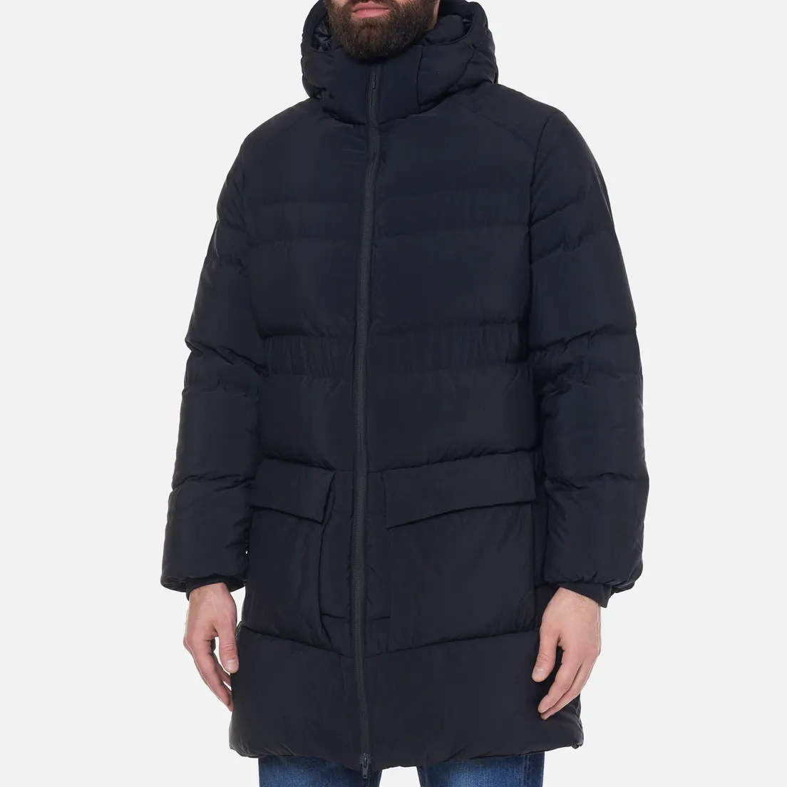 Y-3 Мужская куртка парка Classic Puffy Down Hooded