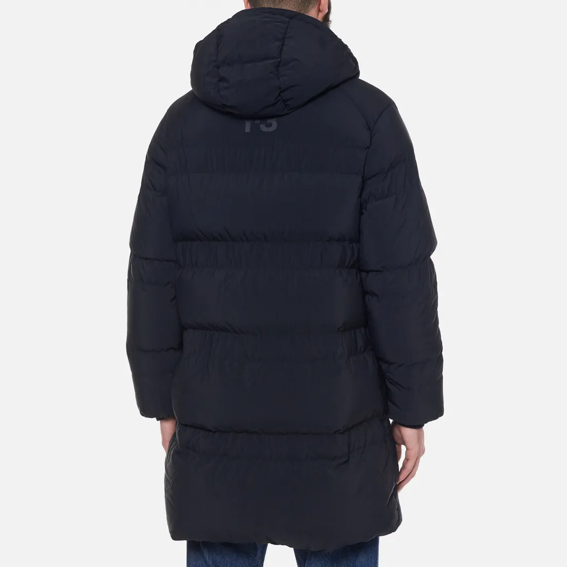 Y-3 Мужская куртка парка Classic Puffy Down Hooded
