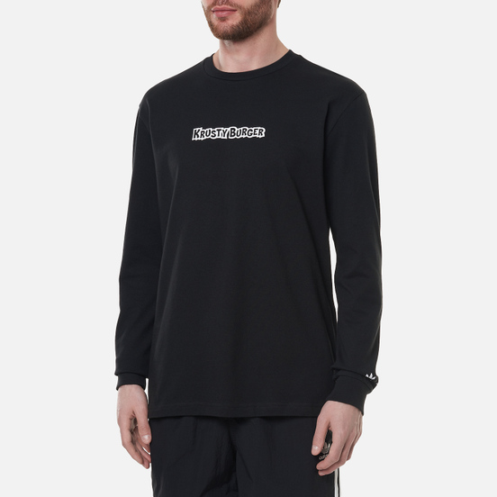 Мужской лонгслив adidas Originals x The Simpsons Krusty Burger Black