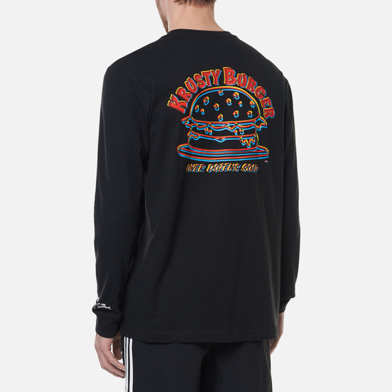 Мужской лонгслив adidas Originals x The Simpsons Krusty Burger Black