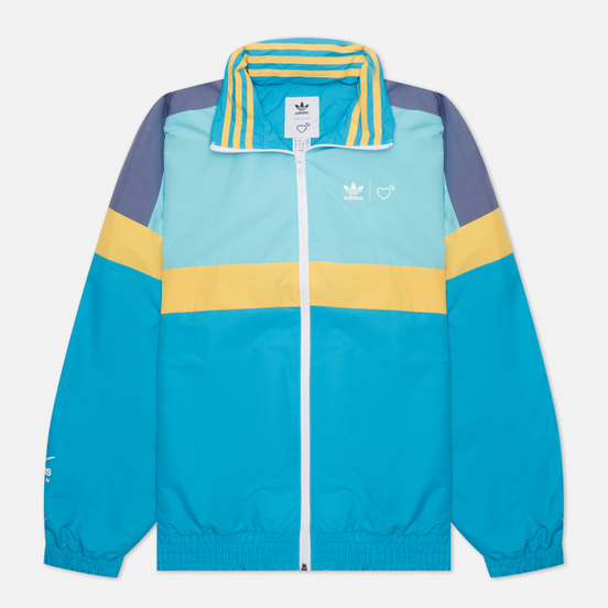 Мужская куртка adidas Originals x Human Made Windbreaker Light Aqua/St. Fade Gold