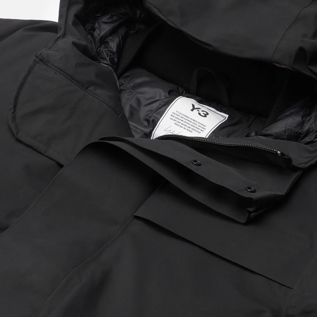 Y-3 Женская куртка парка Classic Cotton Gore-Tex Down