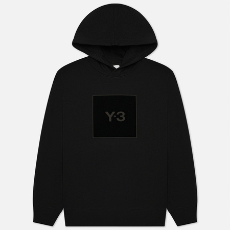 Мужская толстовка Y-3 Square Logo Hoodie, цвет чёрный, размер S