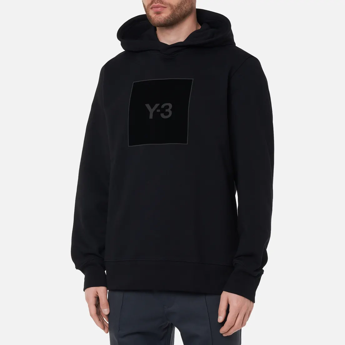 Y-3 Мужская толстовка Square Logo Hoodie