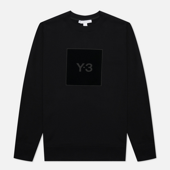Мужская толстовка Y-3 Square Graphic Logo Crew Neck Black