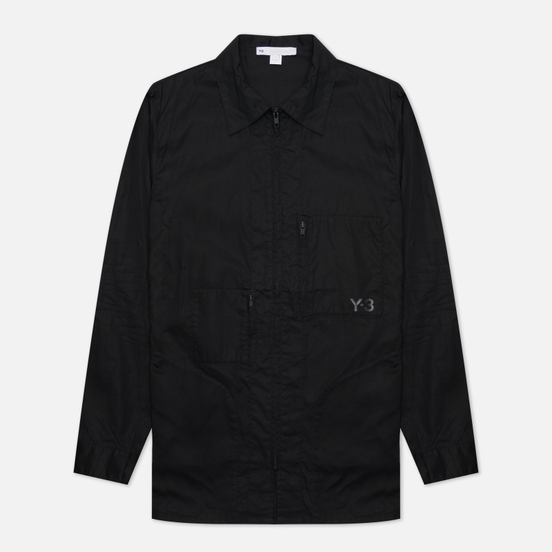Мужская рубашка Y-3 Chapter 1 Waxed Ripstop Utility Utility Black
