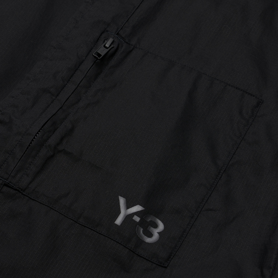 Мужская рубашка Y-3 Chapter 1 Waxed Ripstop Utility Utility Black