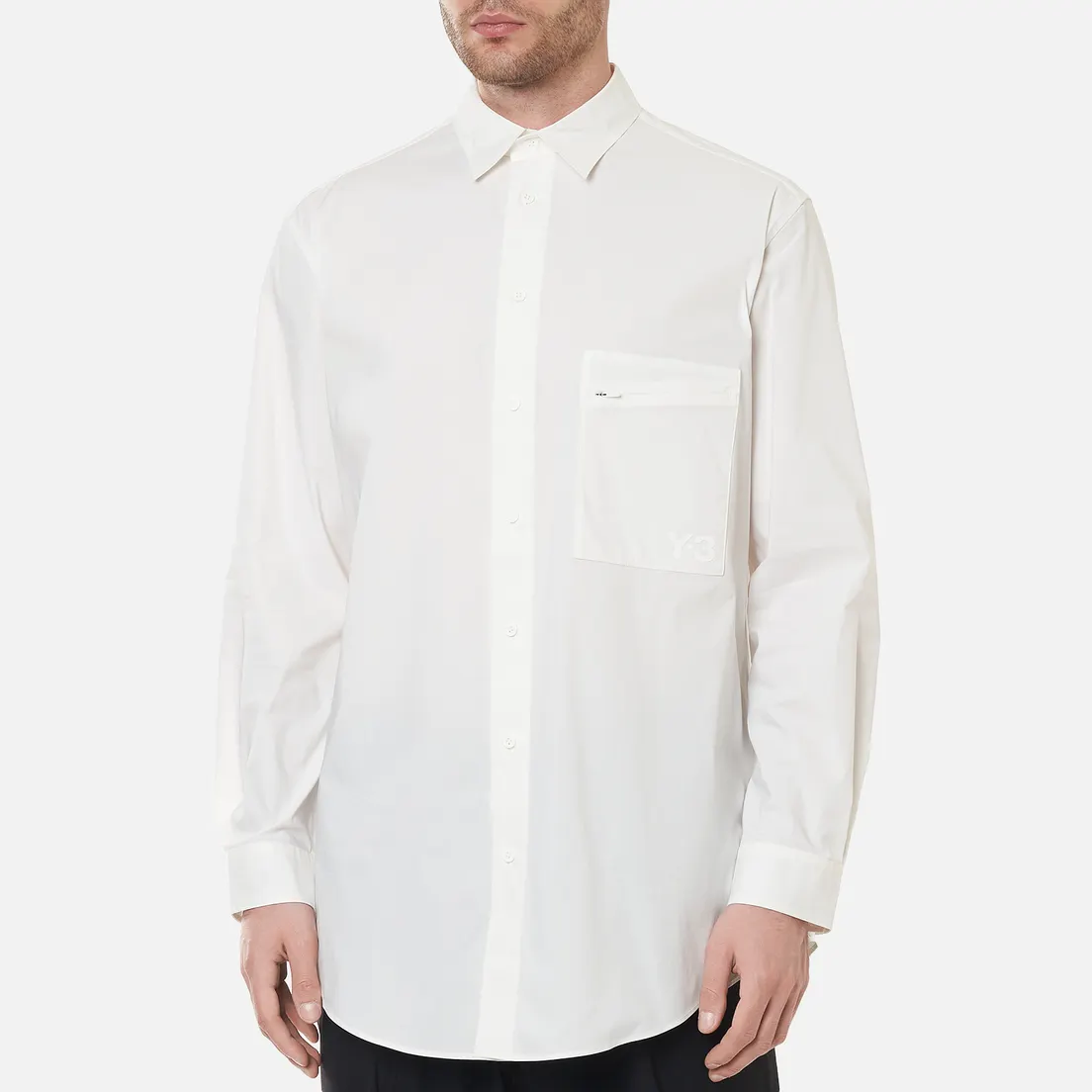 Y-3 Мужская рубашка Classic Chest Logo Button-Down