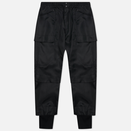 Мужские брюки Y-3 Classic Tech Twill Cargo, цвет чёрный, размер S