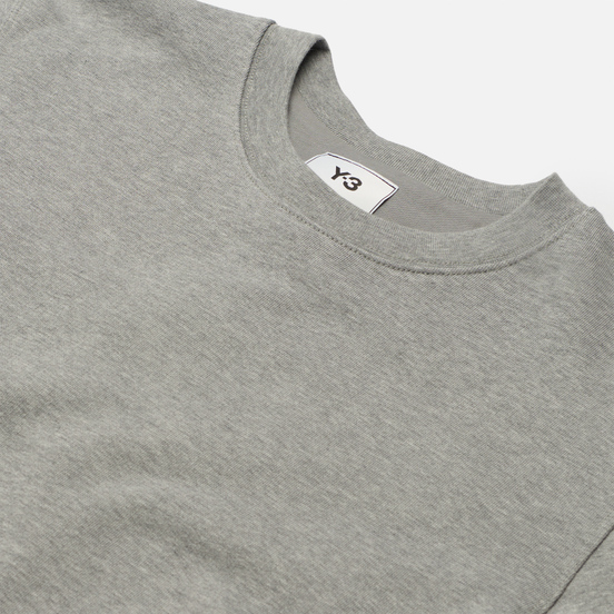 Мужская толстовка Y-3 Classic Back Logo Crew Neck Medium Grey Heather