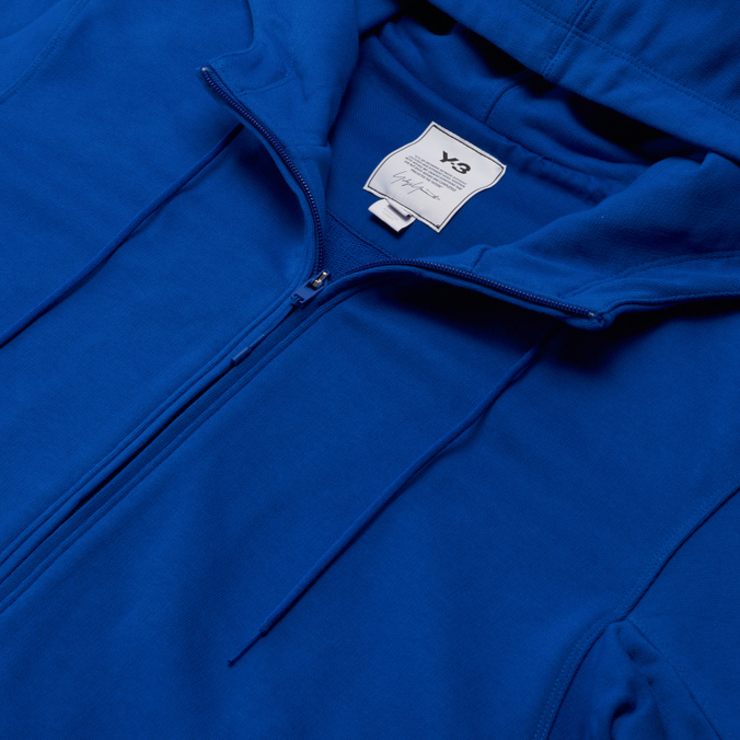 Мужская толстовка Y-3, цвет синий, размер S HB6313 Classic Back Logo Full-Zip Hoodie - фото 2
