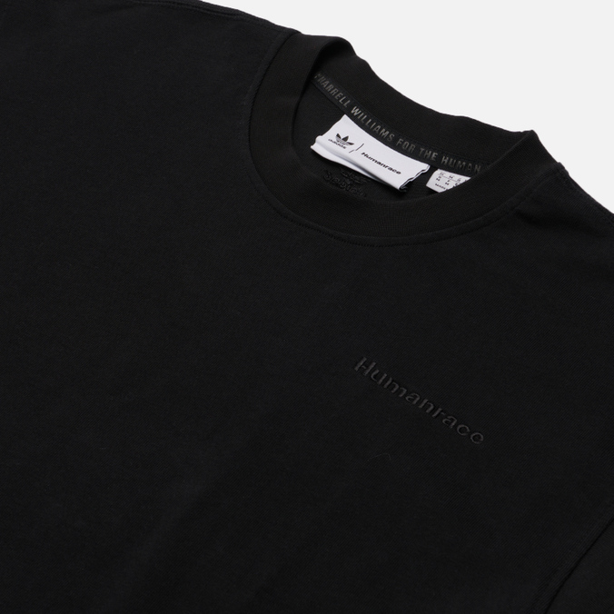 Мужская футболка adidas Originals, цвет чёрный, размер XS HB8817 x Pharrell Williams Human Race Basics - фото 2